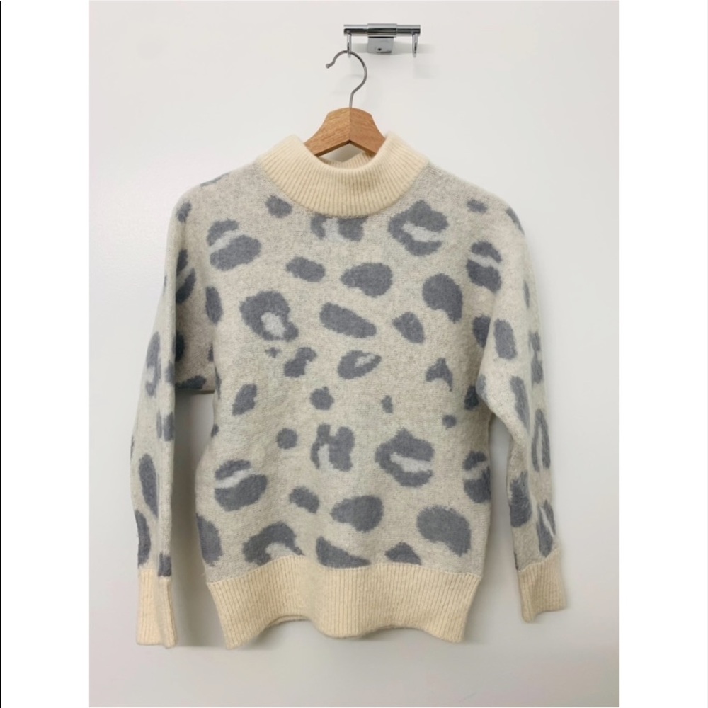 Topshop Boutique cow printed wool blended sweater